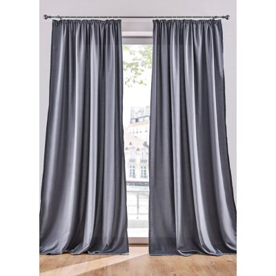 bonprix Pflegeleichte Vorhänge aus Mikrofaser (2er Pack) grau 5 (H/B: 265/140 cm) bonprix Pflegeleichte Vorhänge aus Mikrofaser (2er Pack) grau 5 (H/B: 265/140 cm)
