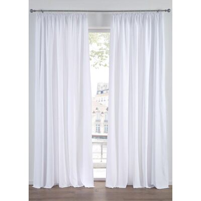 bonprix Pflegeleichte Vorhänge aus Mikrofaser (2er Pack) weiß 1 (H/B: 145/140 cm) bonprix Pflegeleichte Vorhänge aus Mikrofaser (2er Pack) weiß 1 (H/B: 145/140 cm)