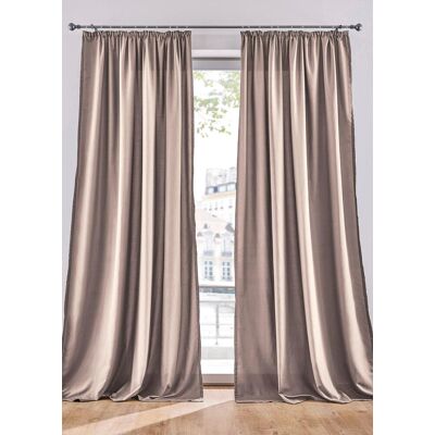 bonprix Pflegeleichte Vorhänge aus Mikrofaser (2er Pack) beige 4 (H/B: 245/140 cm) bonprix Pflegeleichte Vorhänge aus Mikrofaser (2er Pack) beige 4 (H/B: 245/140 cm)