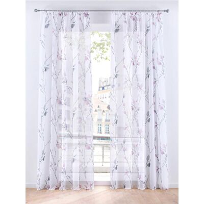 bonprix Gardine aus leichtem Voile, auch in extra lang (1er Pack) rosa 2 (H/B: 175/144 cm) bonprix Gardine aus leichtem Voile, auch in extra lang (1er Pack) rosa 2 (H/B: 175/144 cm)
