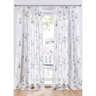 bonprix Gardine aus leichtem Voile, auch in extra lang (1er Pack) grün 3 (H/B: 225/144 cm) bonprix Gardine aus leichtem Voile, auch in extra lang (1er Pack) grün 3 (H/B: 225/144 cm)