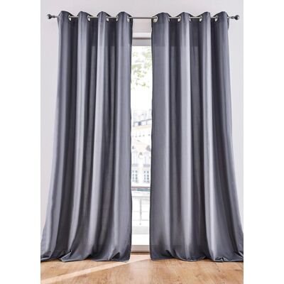 bonprix Pflegeleichte Vorhänge aus Mikrofaser (2er Pack) grau 2 (H/B: 175/140 cm) bonprix Pflegeleichte Vorhänge aus Mikrofaser (2er Pack) grau 2 (H/B: 175/140 cm)