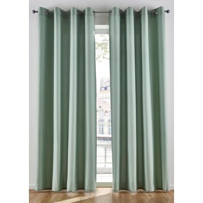bonprix Pflegeleichte Vorhänge aus Mikrofaser (2er Pack) grün 5 (H/B: 265/140 cm) bonprix Pflegeleichte Vorhänge aus Mikrofaser (2er Pack) grün 5 (H/B: 265/140 cm)