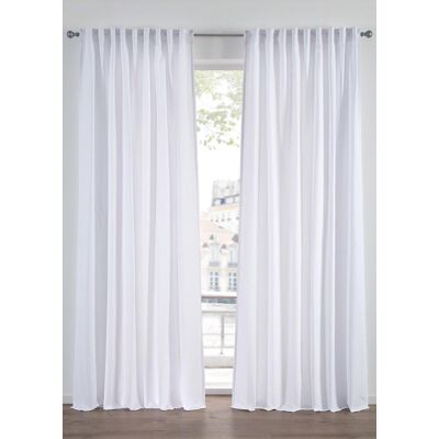 bonprix Pflegeleichte Vorhänge aus Mikrofaser (2er Pack) weiß 3 (H/B: 225/140 cm) bonprix Pflegeleichte Vorhänge aus Mikrofaser (2er Pack) weiß 3 (H/B: 225/140 cm)
