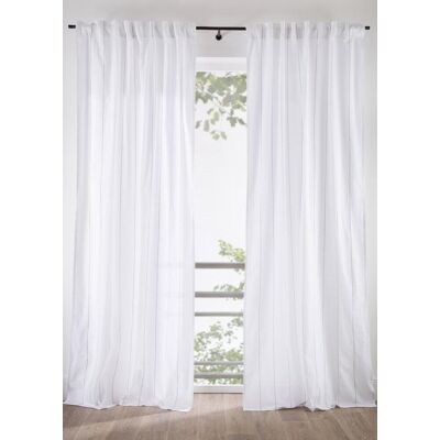 bonprix Vorhang mit gewebten Streifen aus Bio-Baumwolle (1er Pack) beige 1 (H/B: 145/110 cm) bonprix Vorhang mit gewebten Streifen aus Bio-Baumwolle (1er Pack) beige 1 (H/B: 145/110 cm)