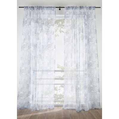 bonprix Gardine mit Druck (1er Pack) grau 1 (H/B: 145/135 cm) bonprix Gardine mit Druck (1er Pack) grau 1 (H/B: 145/135 cm)