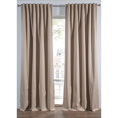 bonprix Verdunkelungsvorhang mit Struktur und beschichteter Rückseite (1er Pack) beige 6 (H/B: 300/130 cm) bonprix Verdunkelungsvorhang mit Struktur und beschichteter Rückseite (1er Pack) beige 6 (H/B: 300/130 cm)