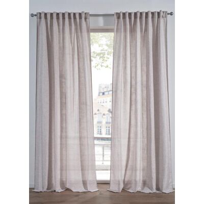 bonprix Gardine in Leinen-Optik (1er Pack) braun 4 (H/B: 245/135 cm) bonprix Gardine in Leinen-Optik (1er Pack) braun 4 (H/B: 245/135 cm)