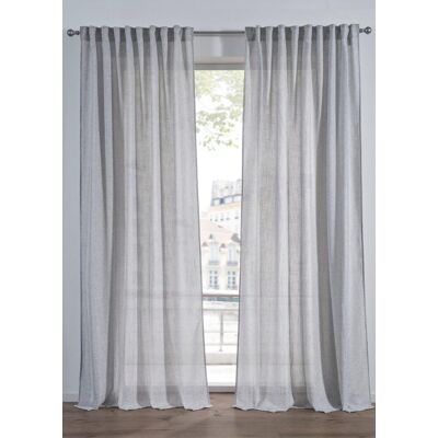 bonprix Gardine in Leinen-Optik (1er Pack) grau 4 (H/B: 245/135 cm) bonprix Gardine in Leinen-Optik (1er Pack) grau 4 (H/B: 245/135 cm)