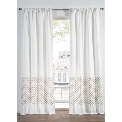 bonprix Vorhang aus Bio Baumwolle (1er Pack) weiß 4 (H/B: 245/110 cm) bonprix Vorhang aus Bio Baumwolle (1er Pack) weiß 4 (H/B: 245/110 cm)
