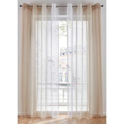 bonprix Gardinen aus leichtem Voile, auch in extra lang (2er Pack) beige 4 (H/B: 245/144 cm) bonprix Gardinen aus leichtem Voile, auch in extra lang (2er Pack) beige 4 (H/B: 245/144 cm)