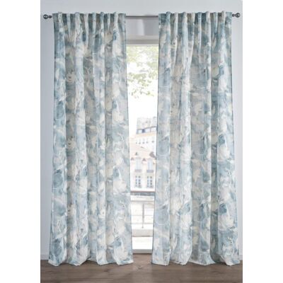 bonprix Vorhang mit Struktur (1er Pack) blau 1 (H/B: 145/135 cm) bonprix Vorhang mit Struktur (1er Pack) blau 1 (H/B: 145/135 cm)
