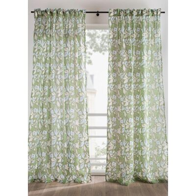 bonprix Halbtransparenter Vorhang mit recyceltem Polyester (1er Pack) grün 4 (H/B: 245/135 cm) bonprix Halbtransparenter Vorhang mit recyceltem Polyester (1er Pack) grün 4 (H/B: 245/135 cm)