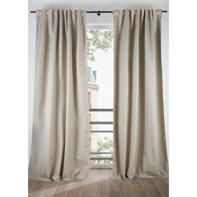 bonprix Verdunkelungsvorhang mit grober Struktur, auch in extra lang (1er Pack) beige 5 (H/B: 265/130 cm) bonprix Verdunkelungsvorhang mit grober Struktur, auch in extra lang (1er Pack) beige 5 (H/B: 265/130 cm)