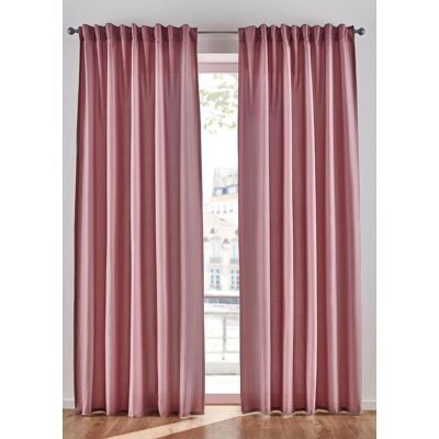 bonprix Pflegeleichte Vorhänge aus Mikrofaser (2er Pack) rosa 1 (H/B: 145/140 cm) bonprix Pflegeleichte Vorhänge aus Mikrofaser (2er Pack) rosa 1 (H/B: 145/140 cm)