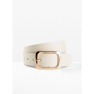 bonprix Gürtel mit goldfarbener Schnalle beige 100 bonprix Gürtel mit goldfarbener Schnalle beige 100