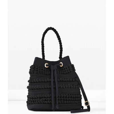 bonprix Beuteltasche in strukturierter Optik schwarz 0 bonprix Beuteltasche in strukturierter Optik schwarz 0