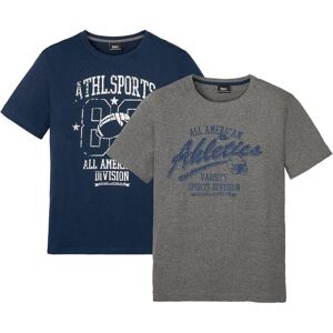 bonprix T-Shirt (2er Pack) in Regular Fit blau 48 bonprix T-Shirt (2er Pack) in Regular Fit blau 48