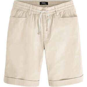 bonprix Regular Fit Schlupf-Bermuda aus luftigem Leinen-Mix beige 48 bonprix Regular Fit Schlupf-Bermuda aus luftigem Leinen-Mix beige 48
