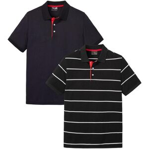 bonprix Poloshirt (2er Pack) schwarz 44 bonprix Poloshirt (2er Pack) schwarz 44
