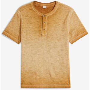 bonprix Henleyshirt, Kurzarm aus reiner Bio-Baumwolle in gewaschener Optik beige 48 bonprix Henleyshirt, Kurzarm aus reiner Bio-Baumwolle in gewaschener Optik beige 48