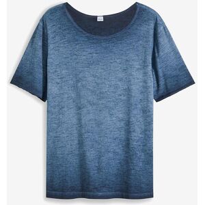 bonprix T-Shirt aus reiner Bio-Baumwolle in gewaschener Optik blau 48 bonprix T-Shirt aus reiner Bio-Baumwolle in gewaschener Optik blau 48