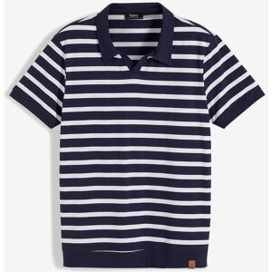 bonprix Poloshirt mit Bio-Baumwolle blau 48 bonprix Poloshirt mit Bio-Baumwolle blau 48