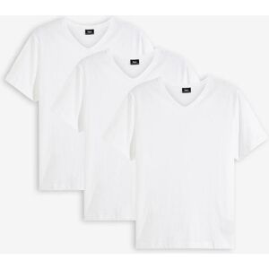 bonprix T-Shirt mit V-Ausschnitt (3er Pack) weiß 52 bonprix T-Shirt mit V-Ausschnitt (3er Pack) weiß 52