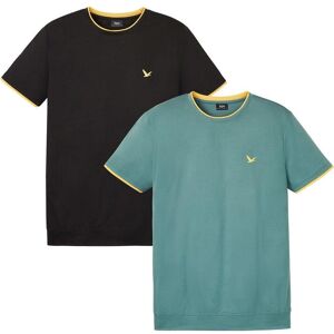 bonprix T-Shirt (2er Pack) schwarz 56 bonprix T-Shirt (2er Pack) schwarz 56