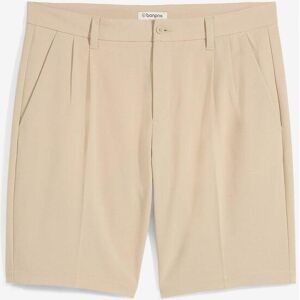 bonprix Leichte Chino-Bermuda mit Bundfalten in Regular Fit beige 54 bonprix Leichte Chino-Bermuda mit Bundfalten in Regular Fit beige 54