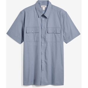 bonprix Kurzarmhemd aus Baumwolle in Regular Fit blau 53 bonprix Kurzarmhemd aus Baumwolle in Regular Fit blau 53
