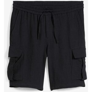 bonprix Regular Fit Cargobermuda aus luftigem Musselin schwarz 54 bonprix Regular Fit Cargobermuda aus luftigem Musselin schwarz 54