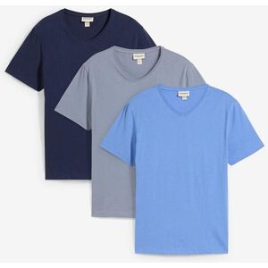 bonprix T-Shirt mit V-Ausschnitt (3er Pack) blau 44 bonprix T-Shirt mit V-Ausschnitt (3er Pack) blau 44