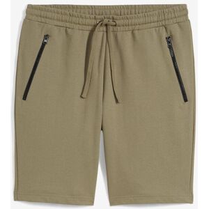 bonprix Sweat-Bermuda mit Reißverschlusstaschen grün 56 bonprix Sweat-Bermuda mit Reißverschlusstaschen grün 56