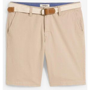 bonprix Stretch-Bermuda mit Gürtel in Regular Fit beige 56 bonprix Stretch-Bermuda mit Gürtel in Regular Fit beige 56