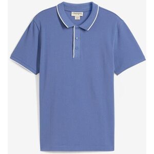 bonprix Piqué-Poloshirt aus reiner Baumwolle blau 56 bonprix Piqué-Poloshirt aus reiner Baumwolle blau 56
