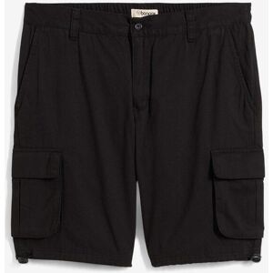 bonprix Cargo-Bermuda mit Dehnbund in Regular Fit schwarz 54 bonprix Cargo-Bermuda mit Dehnbund in Regular Fit schwarz 54
