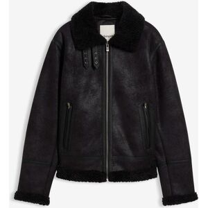 bonprix Lederimitat-Jacke mit Teddyfutter schwarz 54 bonprix Lederimitat-Jacke mit Teddyfutter schwarz 54