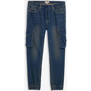 bonprix Slim-Fit Cargo-Jeans-Jogger mit Dehnbund, Straight blau 58 bonprix Slim-Fit Cargo-Jeans-Jogger mit Dehnbund, Straight blau 58