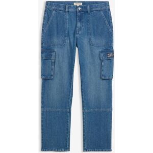 bonprix Relaxed-Fit Cargo-Jeans, Straight blau 33 bonprix Relaxed-Fit Cargo-Jeans, Straight blau 33
