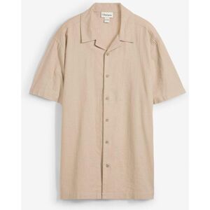 bonprix Kurzarmhemd aus Leinen-Mix in Loose Fit beige 49 bonprix Kurzarmhemd aus Leinen-Mix in Loose Fit beige 49
