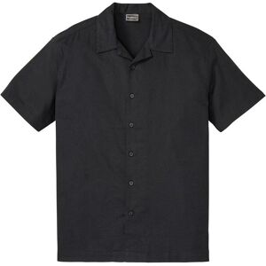 bonprix Kurzarmhemd aus Leinen-Mix in Loose Fit schwarz 45 bonprix Kurzarmhemd aus Leinen-Mix in Loose Fit schwarz 45
