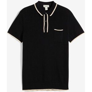 bonprix Strick-Poloshirt in Regular Fit schwarz 56 bonprix Strick-Poloshirt in Regular Fit schwarz 56