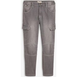 bonprix Leichte Regular Fit Cargo-Jeans mit Dehnbund, Straight grau 33 bonprix Leichte Regular Fit Cargo-Jeans mit Dehnbund, Straight grau 33
