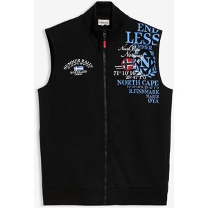 bonprix Sweat-Weste mit Stehkragen schwarz 48 bonprix Sweat-Weste mit Stehkragen schwarz 48