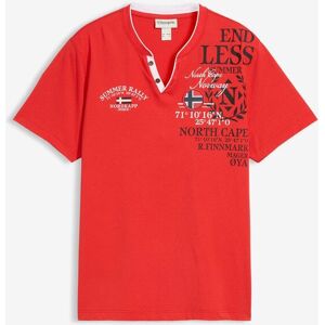bonprix Henleyshirt, Kurzarm aus reiner Bio-Baumwolle rot 48 bonprix Henleyshirt, Kurzarm aus reiner Bio-Baumwolle rot 48