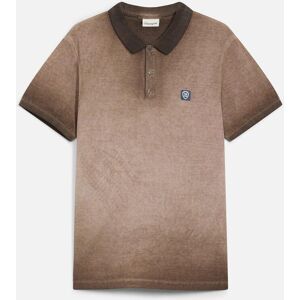 bonprix Piqué-Poloshirt in gewaschener Optik braun 52 bonprix Piqué-Poloshirt in gewaschener Optik braun 52
