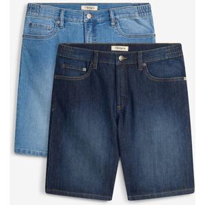 bonprix Leichte Jeans-Bermuda mit Dehnbund (2er Pack), Regular Fit blau 40 bonprix Leichte Jeans-Bermuda mit Dehnbund (2er Pack), Regular Fit blau 40