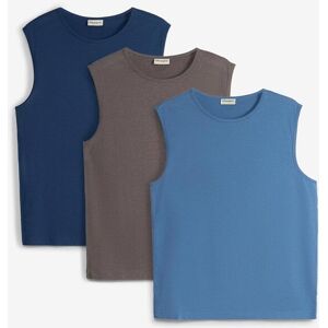 bonprix Muskelshirt (3er Pack) blau 48 bonprix Muskelshirt (3er Pack) blau 48
