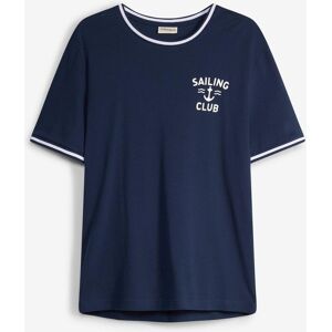 bonprix Piqué-T-Shirt aus reiner Bio-Baumwolle blau 48 bonprix Piqué-T-Shirt aus reiner Bio-Baumwolle blau 48